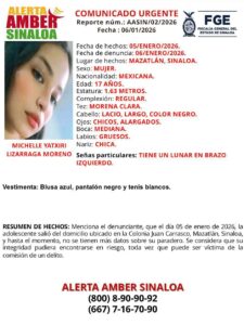 Desaparecida en Mazatlán