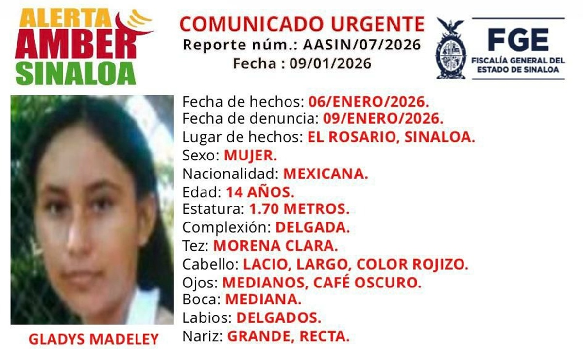 Alerta Ámber de Gladys Recio, desaparecida en Rosario