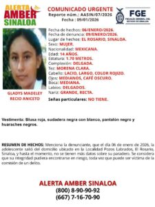 Alerta Ámber de Gladys Recio, desaparecida en Rosario