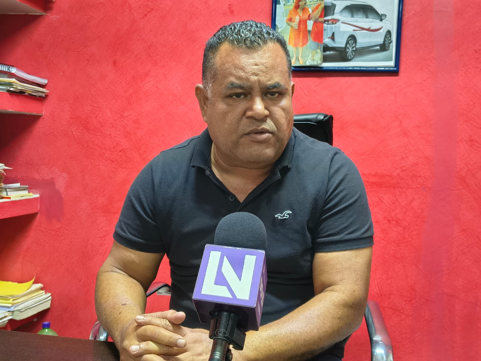Alfredo Figuera Hernández, líder del Sindicato de Eco Taxis Rojos en Mazatlán