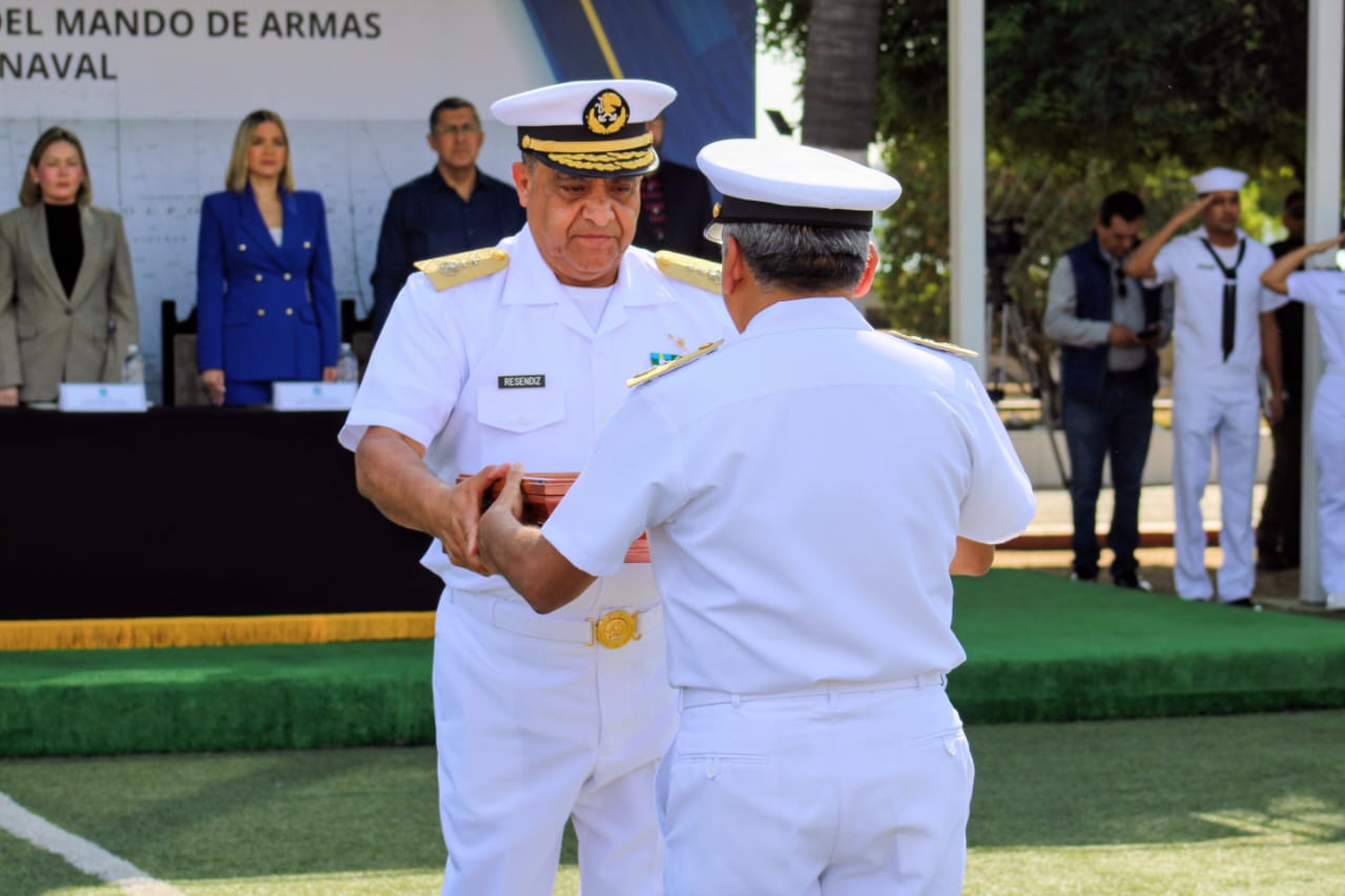Deja José Reséndiz Sandoval la comandancia de la Cuarta Región Naval en Mazatlán