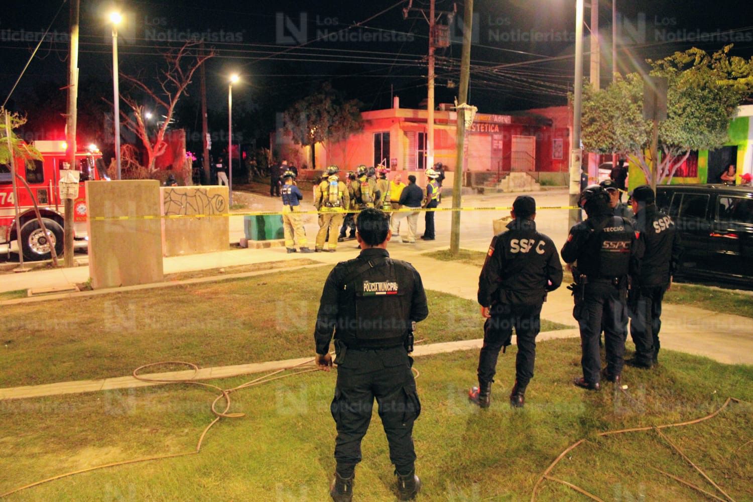 Elementos de seguridad en el lugar de los hechos