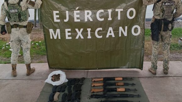 Ejército Mexicano asegura armamento y desmantela campamento en Elota y San Ignacio, Sinaloa