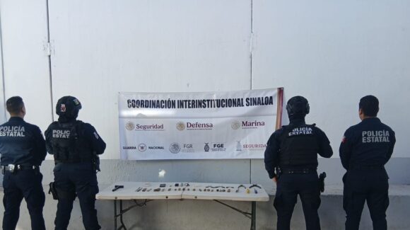 Grupo Interinstitucional aseguran, cuchillos y celulares dentro del Centro Penitenciario de Goros 2 en Ahome, Sinaloa