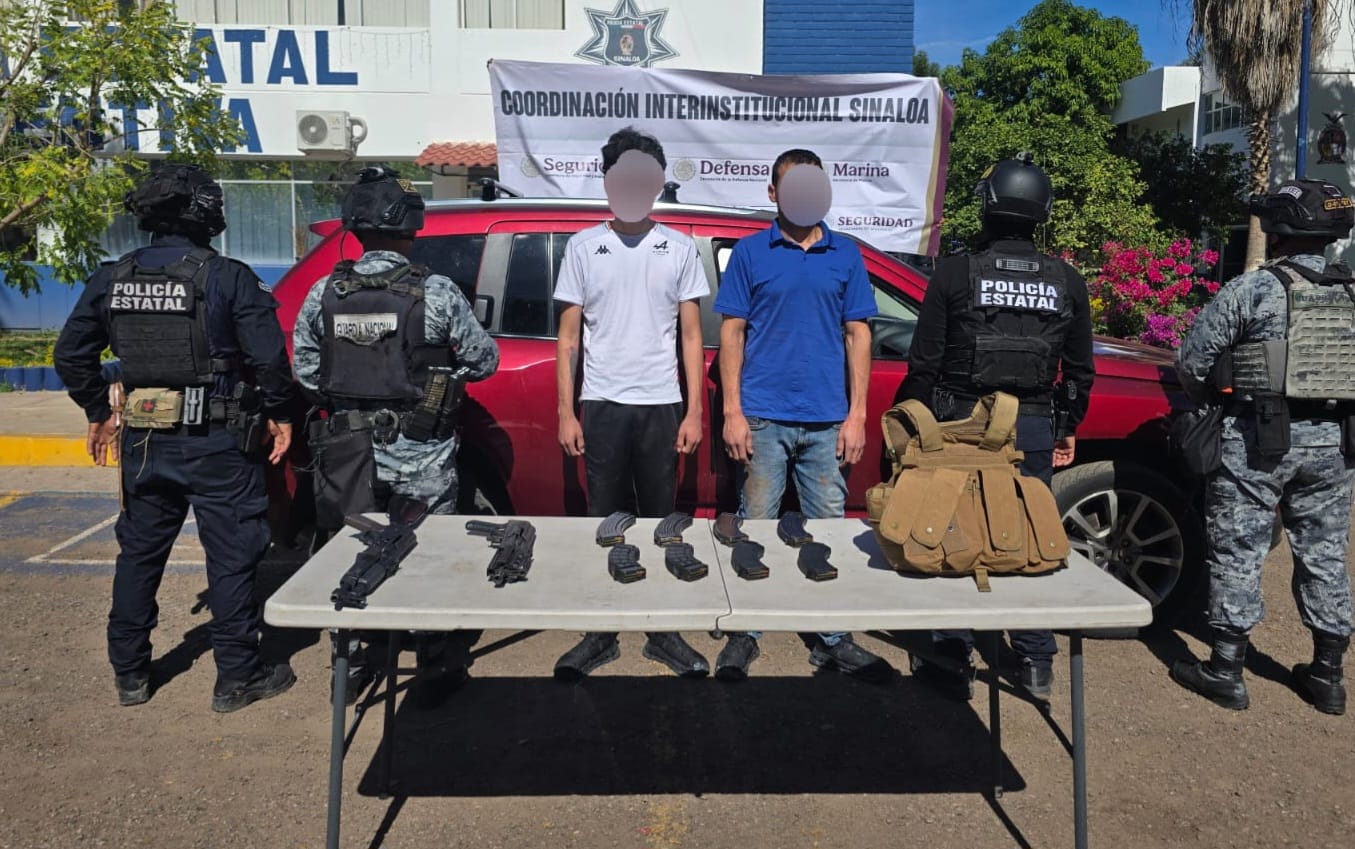 Dos detenidos tras operativo en Las Quintas, Culiacán