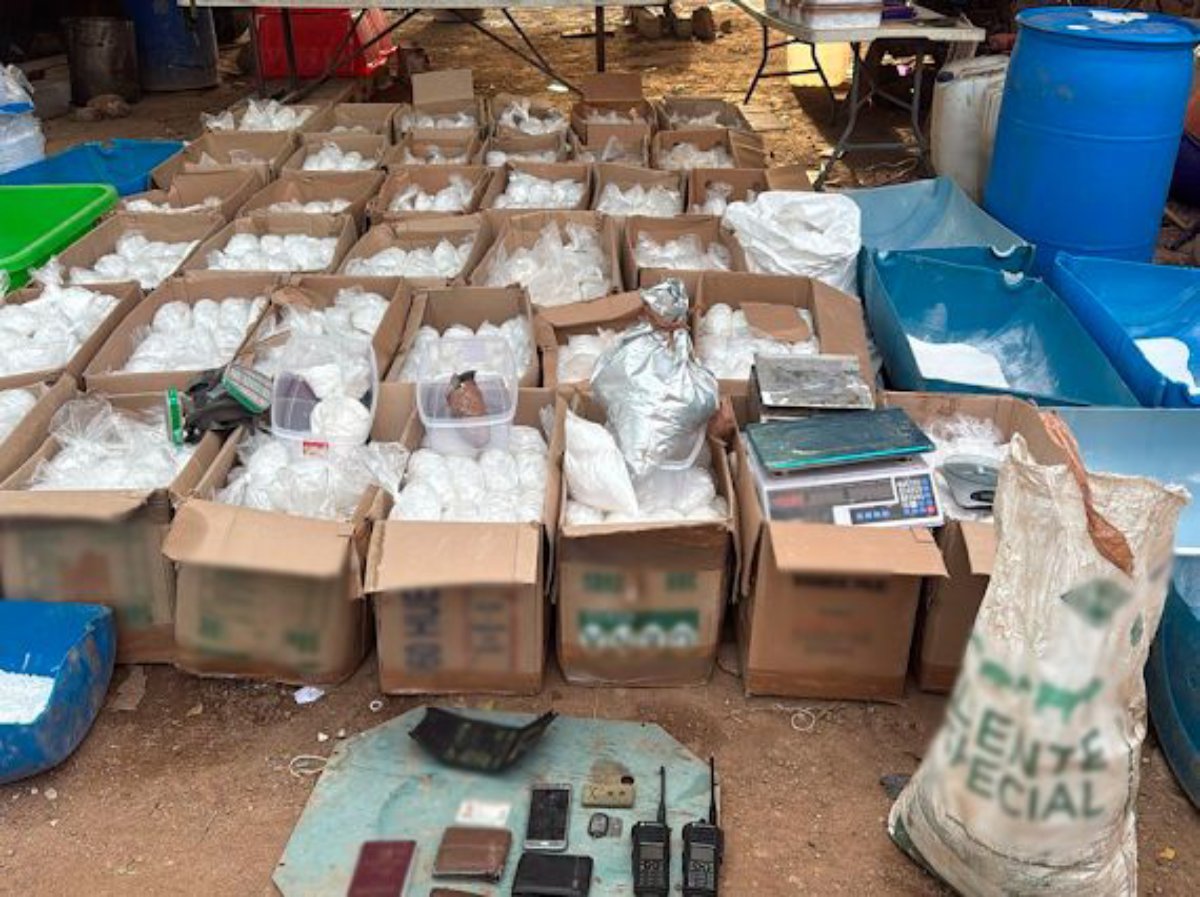 laboratorio clandestino de drogas sintéticas fue desmantelado en la comunidad de Las Tranquitas, en Culiacán