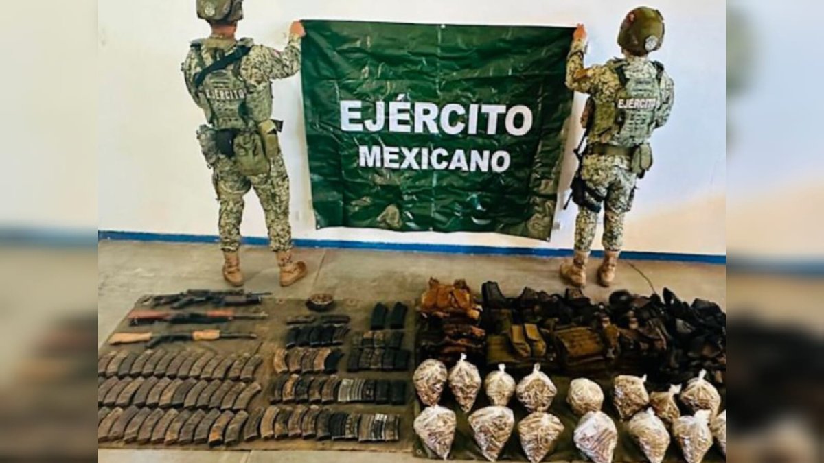 aseguran explosivos y un aditamento lanzagranadas en badiraguato sinaloa