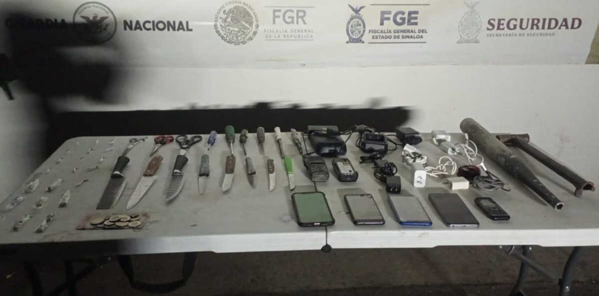 Aseguran objetos prohibidos e ilícitos en revisiones al penal de Aguaruto, en Culiacán
