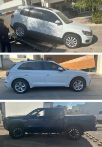 Aseguran vehículos en residencial Gran Canaria, en Culiacán