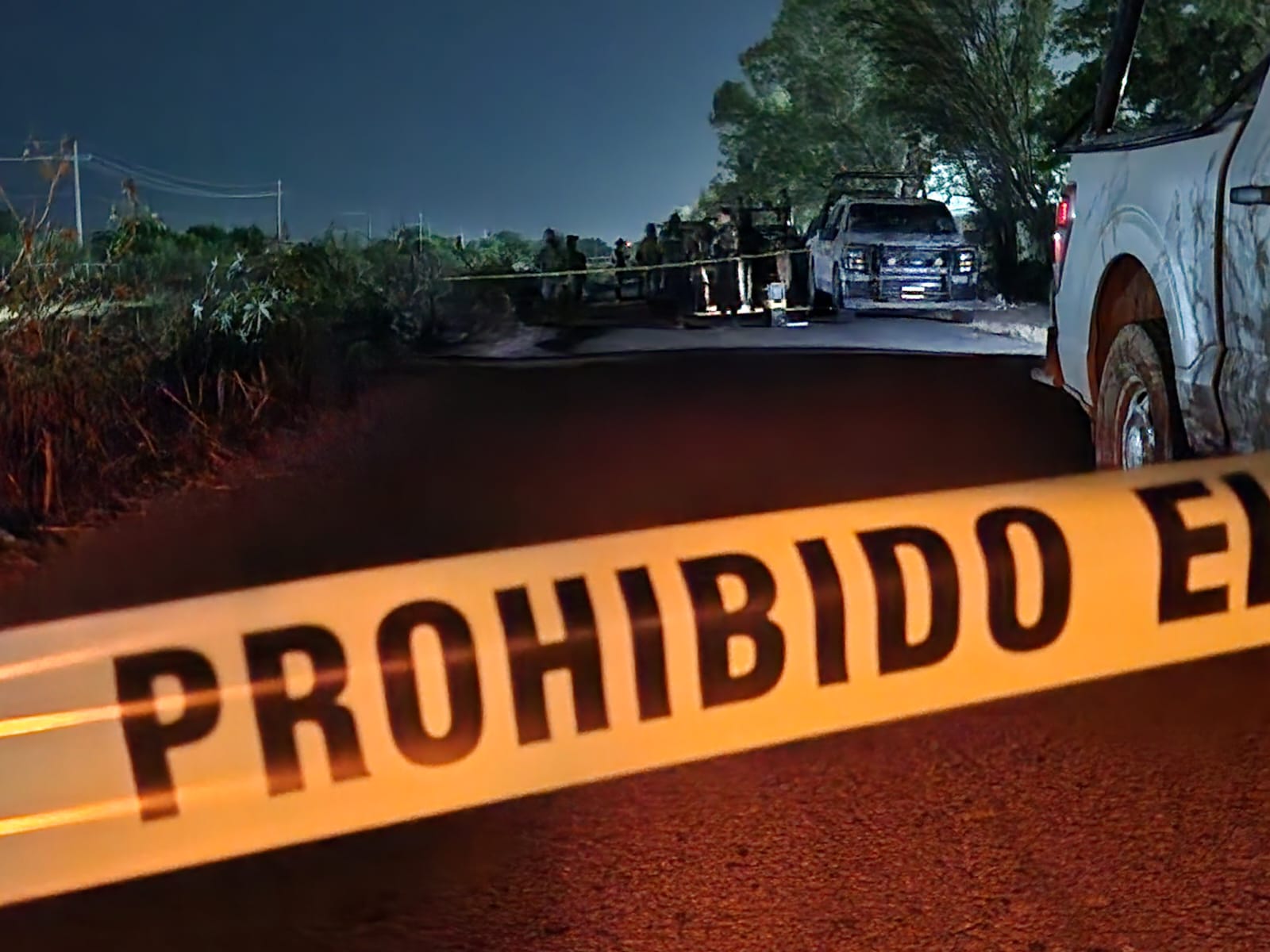 elementos de Marina resguardan zona donde localizaron hombre asesinado