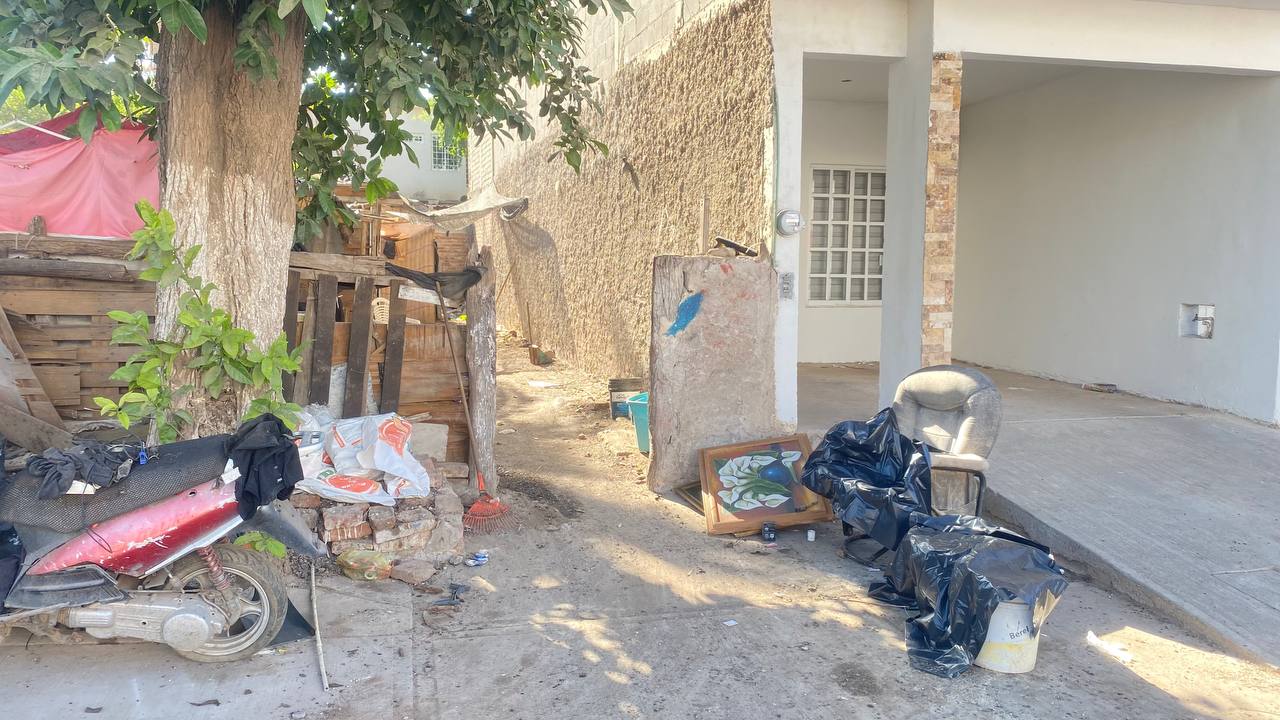 Vivienda de mujer postrada en Guasave