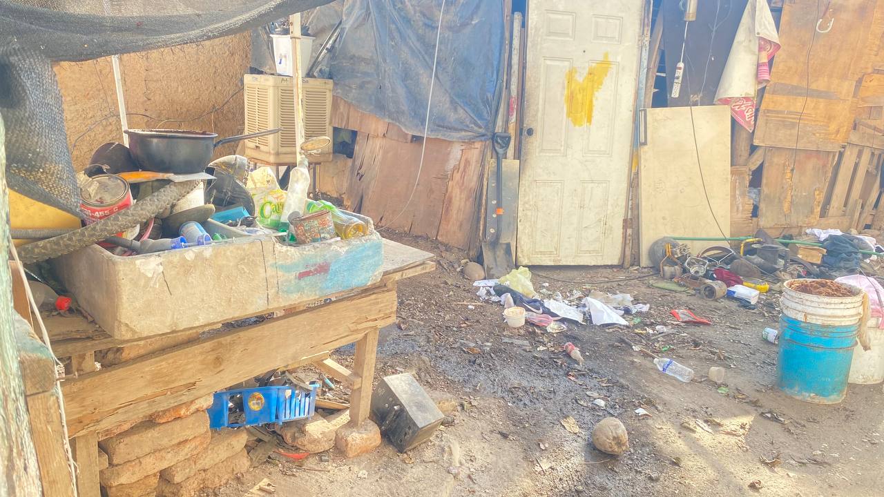 Vivienda de mujer postrada en Guasave