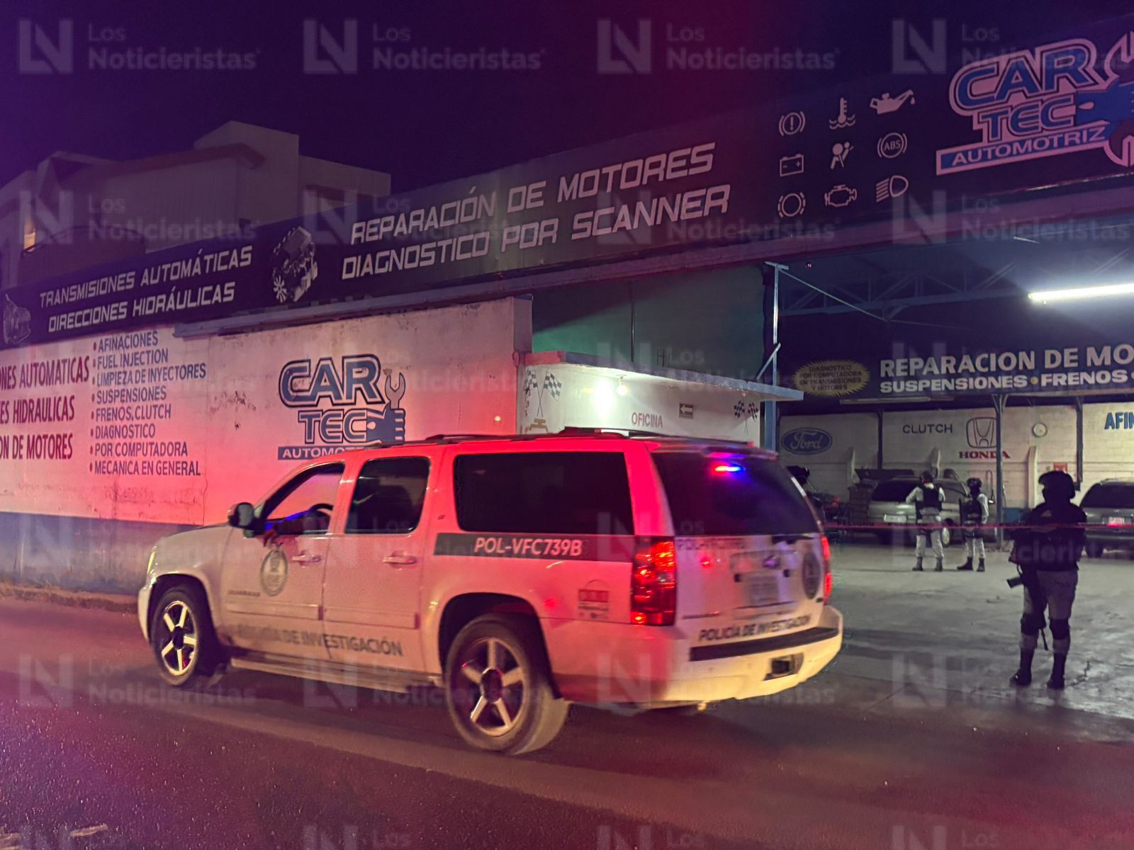 Ataque armado al interior de un taller automotriz en la Obrero Campesino, Culiacán, Sin.
