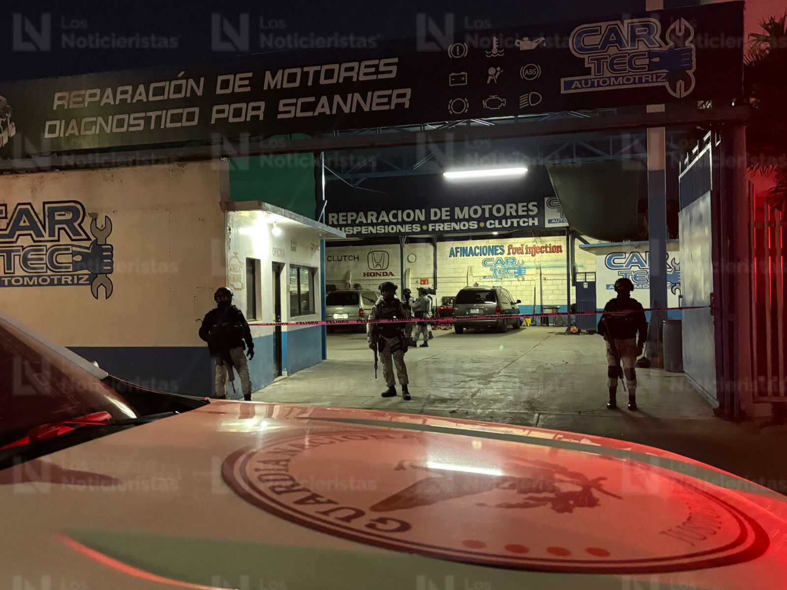 Ataque armado al interior de un taller automotriz en la Obrero Campesino, Culiacán, Sin.