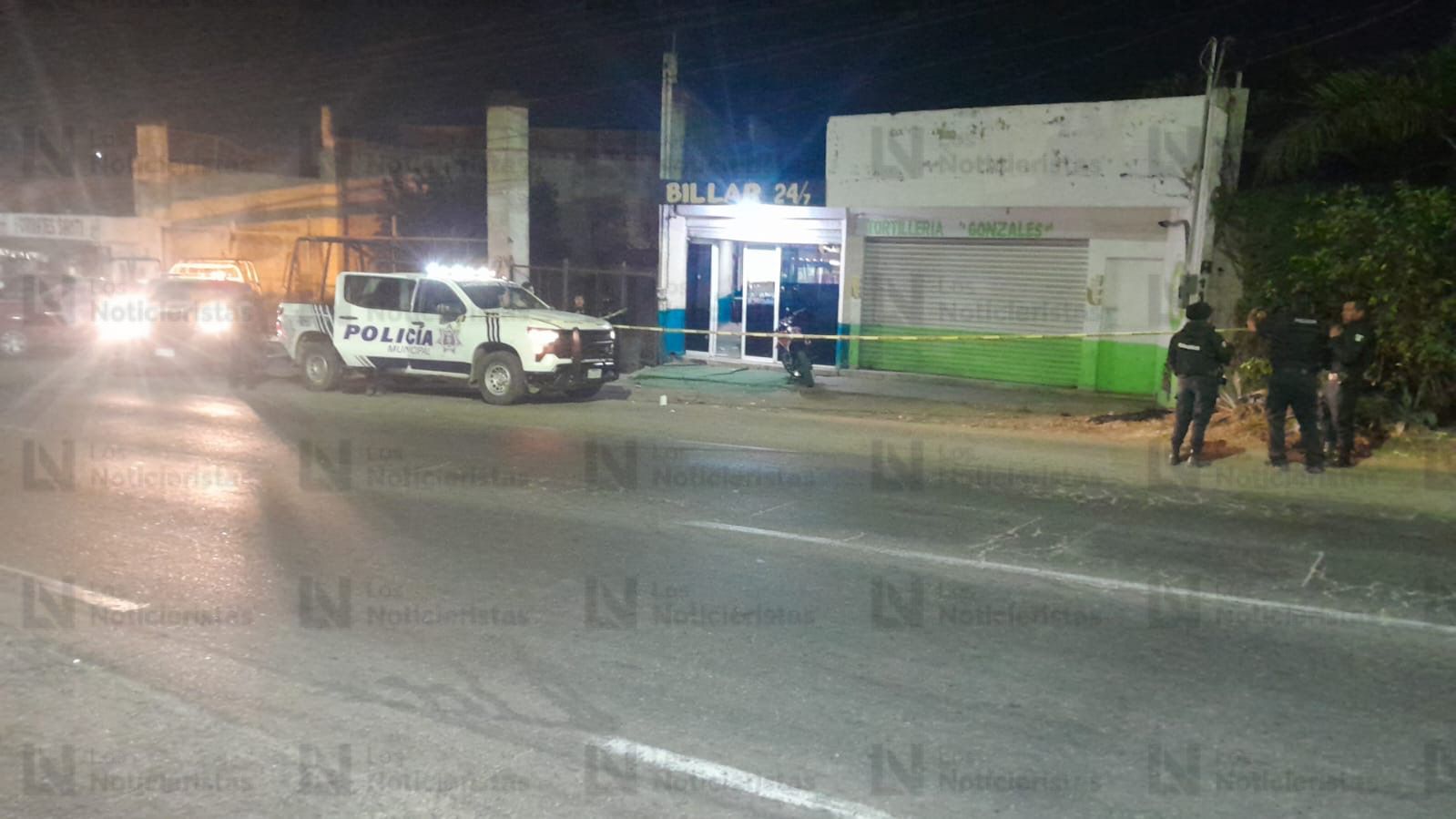 Ataque armado en billar deja un muerto y un herido en Mazatlán