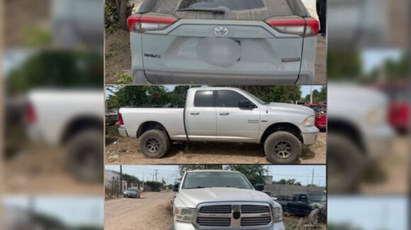Recuperan 3 vehículos robados en Quilá, Culiacán, tras operativo