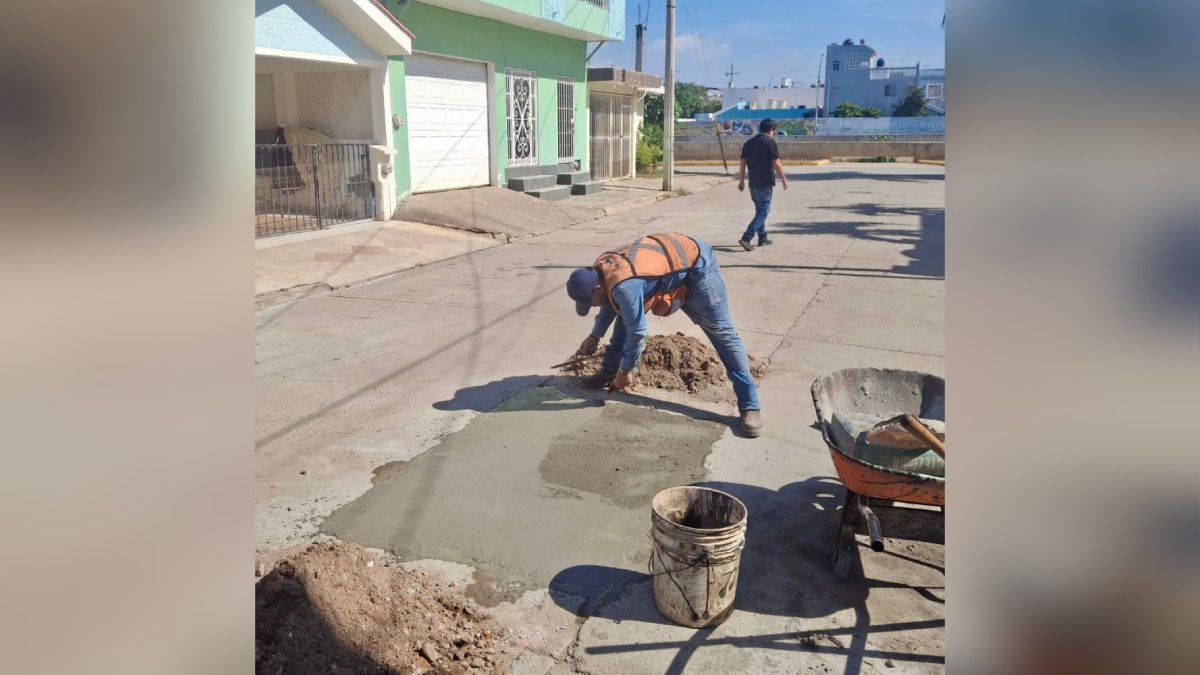 bacheo calles Mazatlán