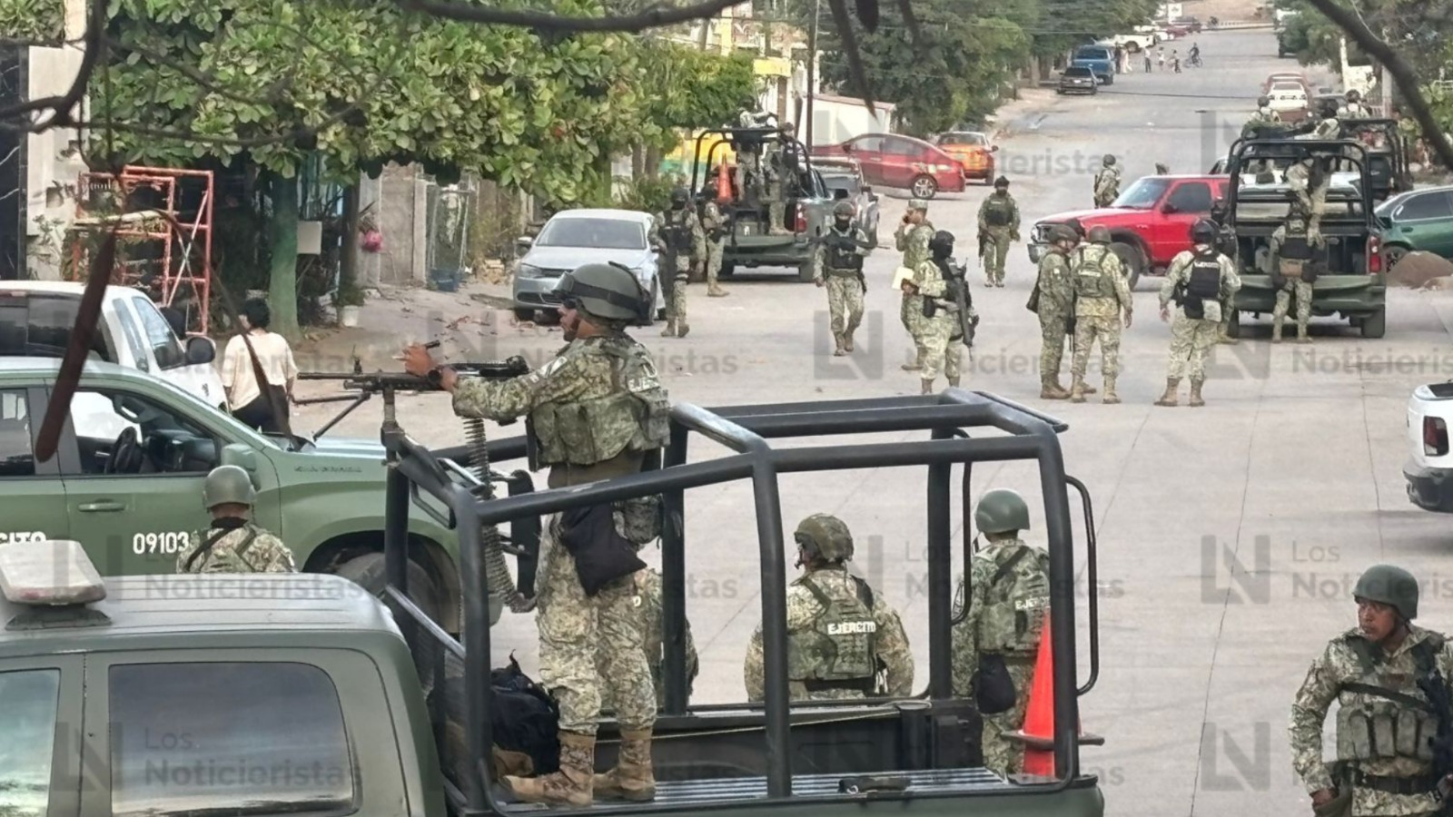 Persecución y balacera en las colonias Esthela Ortiz y Felipe Ángeles