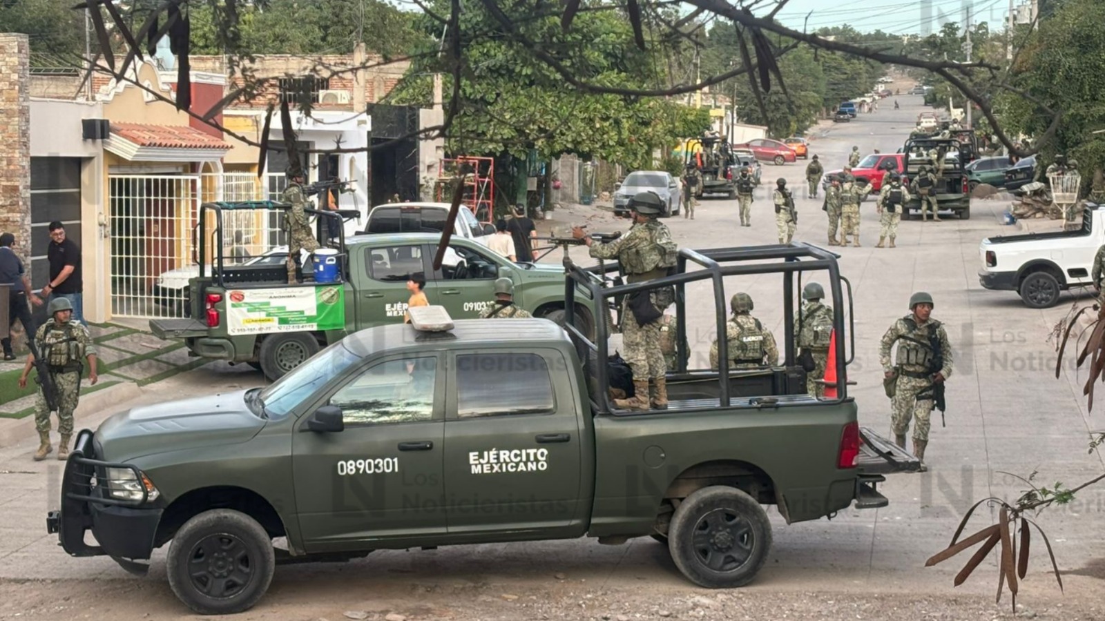 Persecución y balacera en las colonias Esthela Ortiz y Felipe Ángeles