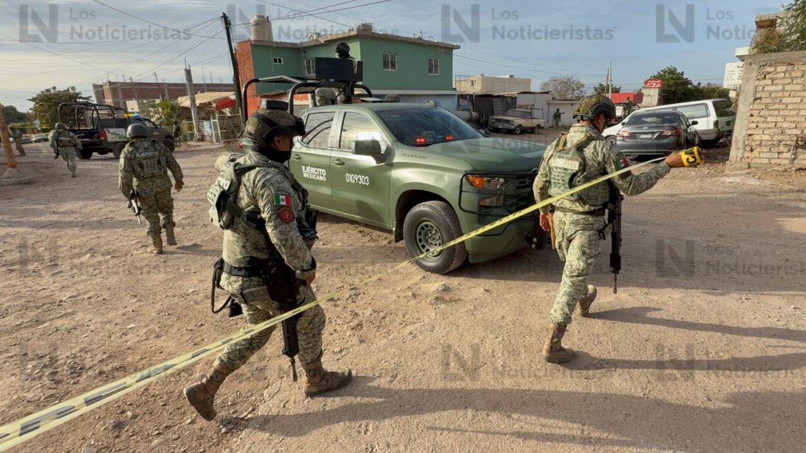Persecución y balacera en las colonias Esthela Ortiz y Felipe Ángeles