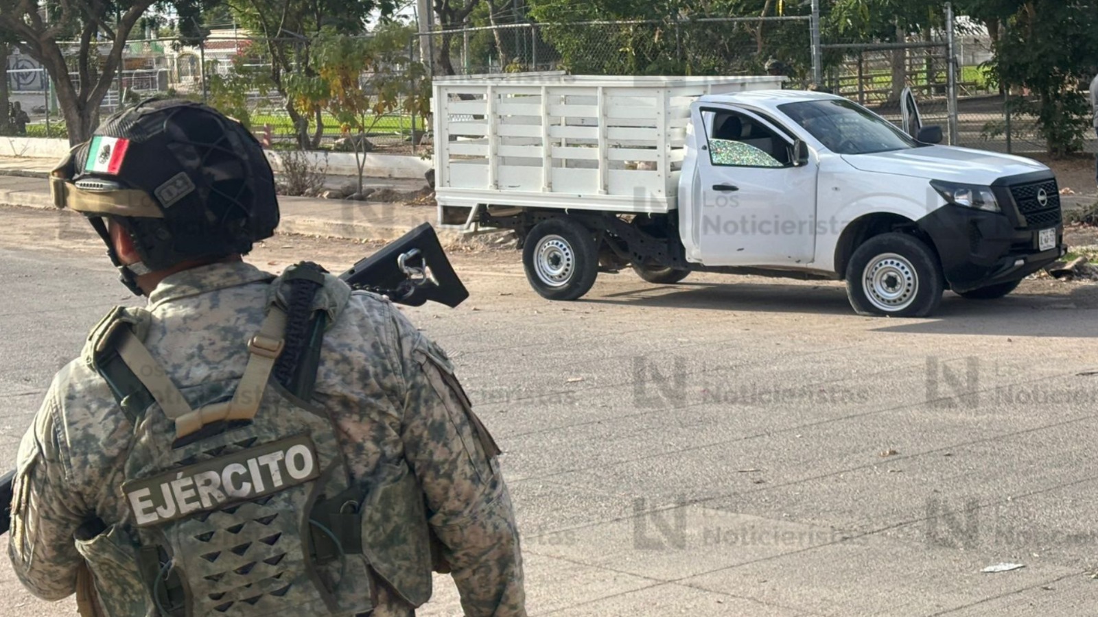 Balacera y persecución en la colonia Esthela Ortiz de Culiacán