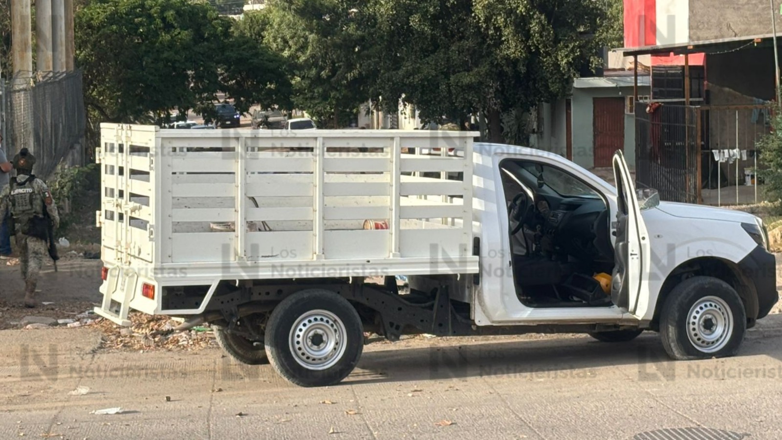 Balacera y persecución en la colonia Esthela Ortiz de Culiacán