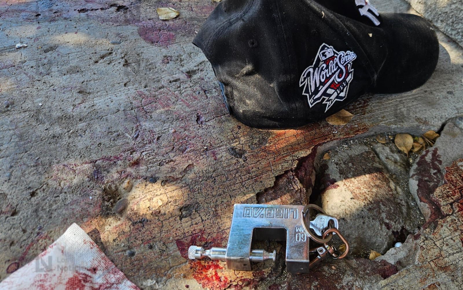 Lugar donde balearon a un hombre en el centro de Culiaçán
