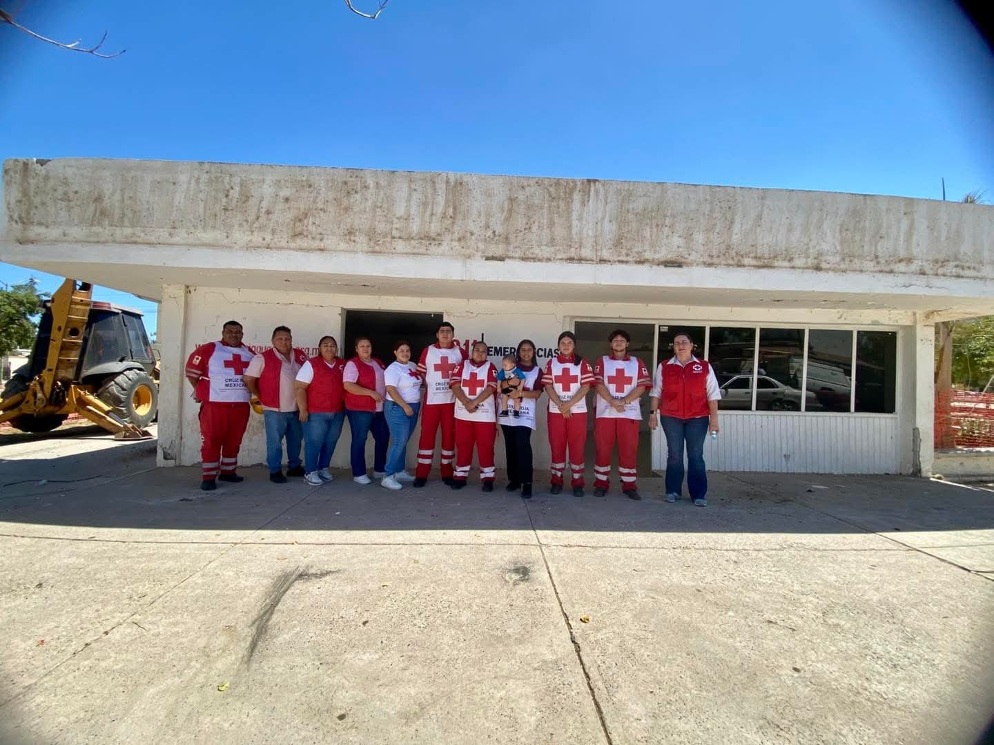 Base de la Cruz Roja en Ruiz Cortines, Guasave, Sin.