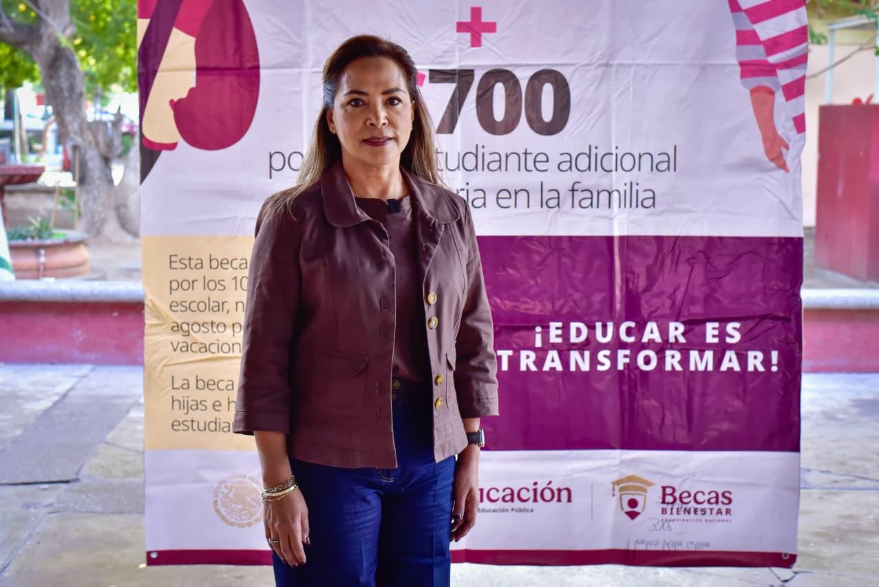 Dispersión de tarjeta de la beca federal Rita Cetina