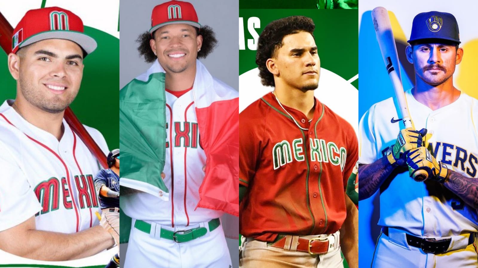 Jonathan Aranda, Taijuan Walker, Alek Thomas y Joey Ortiz