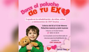 Campaña "Dona el peluche de tu ex" del CRTI Mazatlán