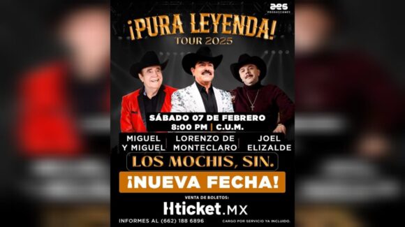 Cancelan el concierto “¡Pura Leyenda!” en Los Mochis, Sinaloa