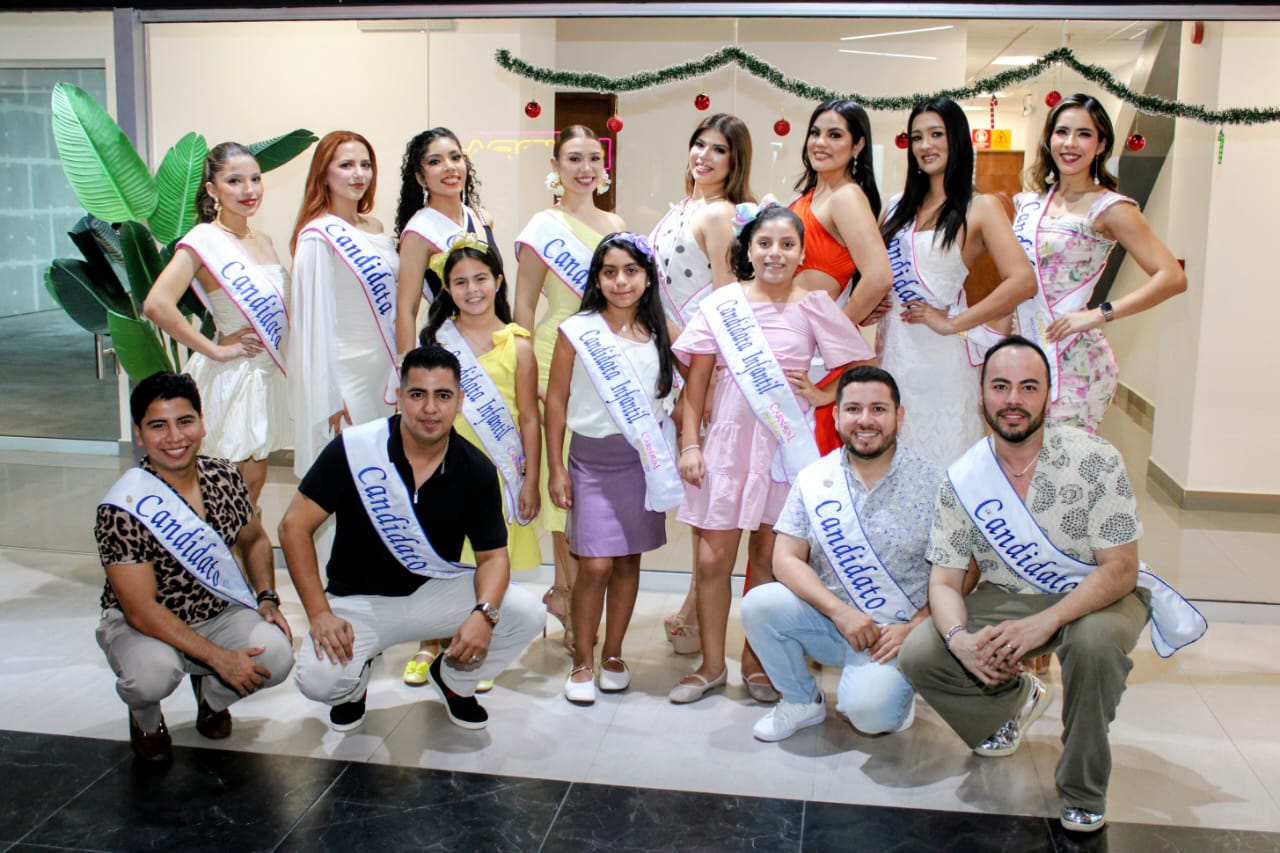 Candidatas a Reina Infantil y candidatos a Rey de la Alegría del Carnaval de Mazatlán