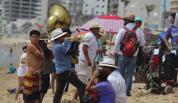 Comerciantes en el Carnaval de Mazatlán