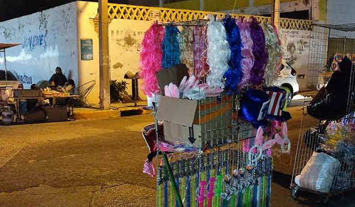Comerciantes en el Carnaval de Mazatlán