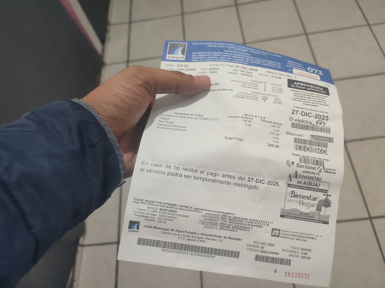 cartera vencida aqueja a la jumapam de mazatlan