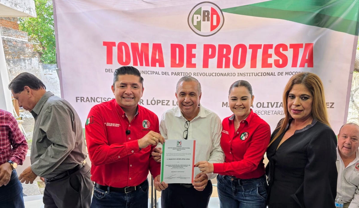 Francisco "Chico" López rinde protesta como dirigente del PRI en Mocorito