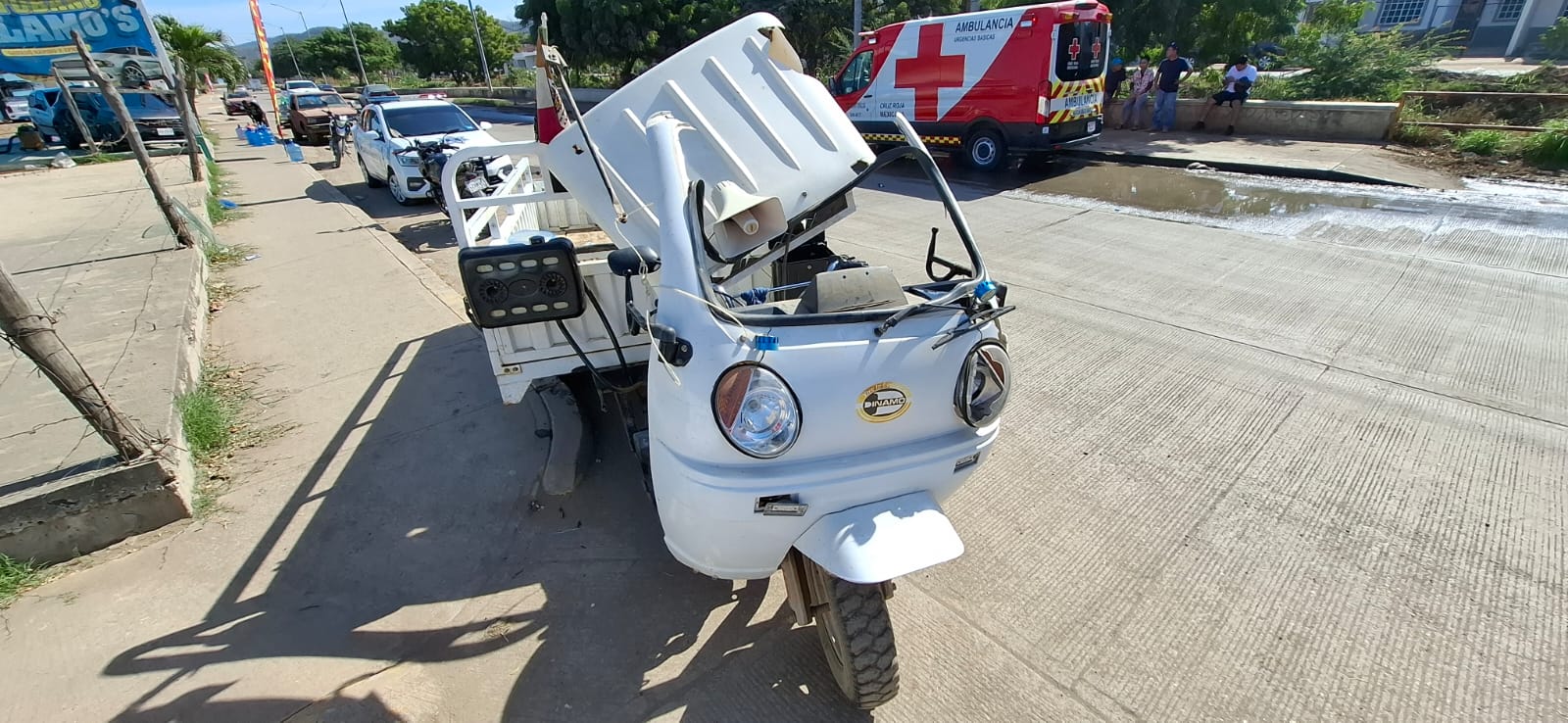 Choque entre motocicletas en Mazatlán