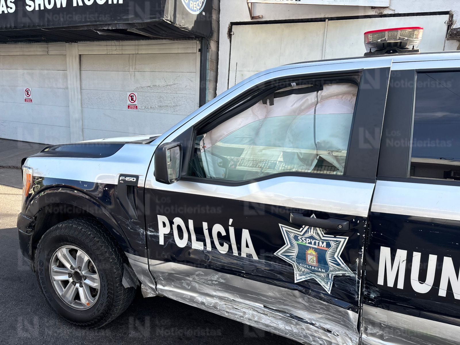 choque de patrulla en el centro de culiacan