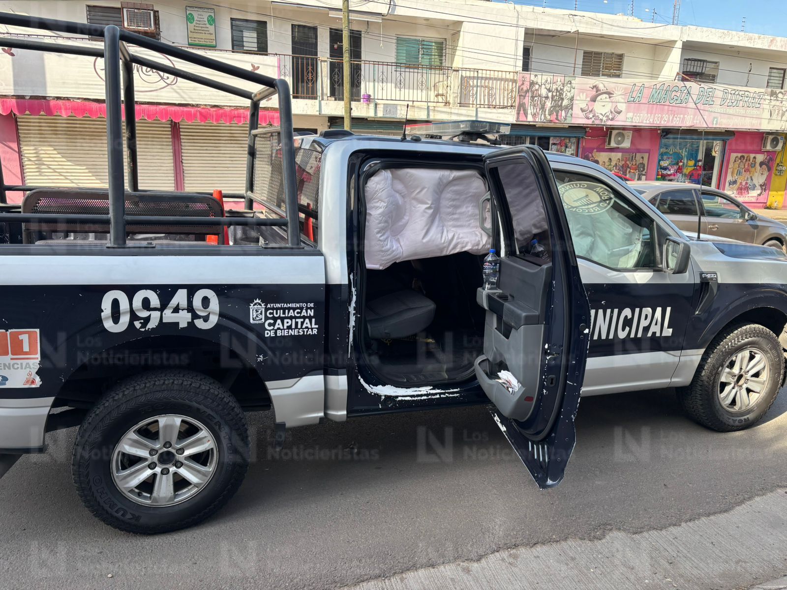 choque de patrulla en el centro de culiacan