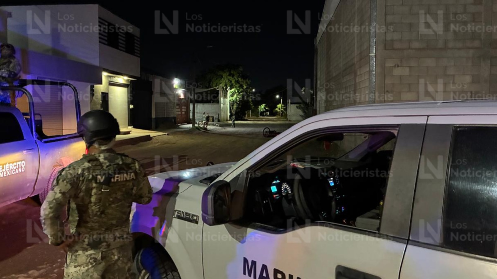 Marina resguarda escena del crimen en Culiacán