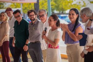 Rocha Moya con Claudia Sheinbaum en Sinaloa