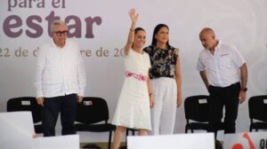 Rocha Moya con Claudia Sheinbaum en Sinaloa