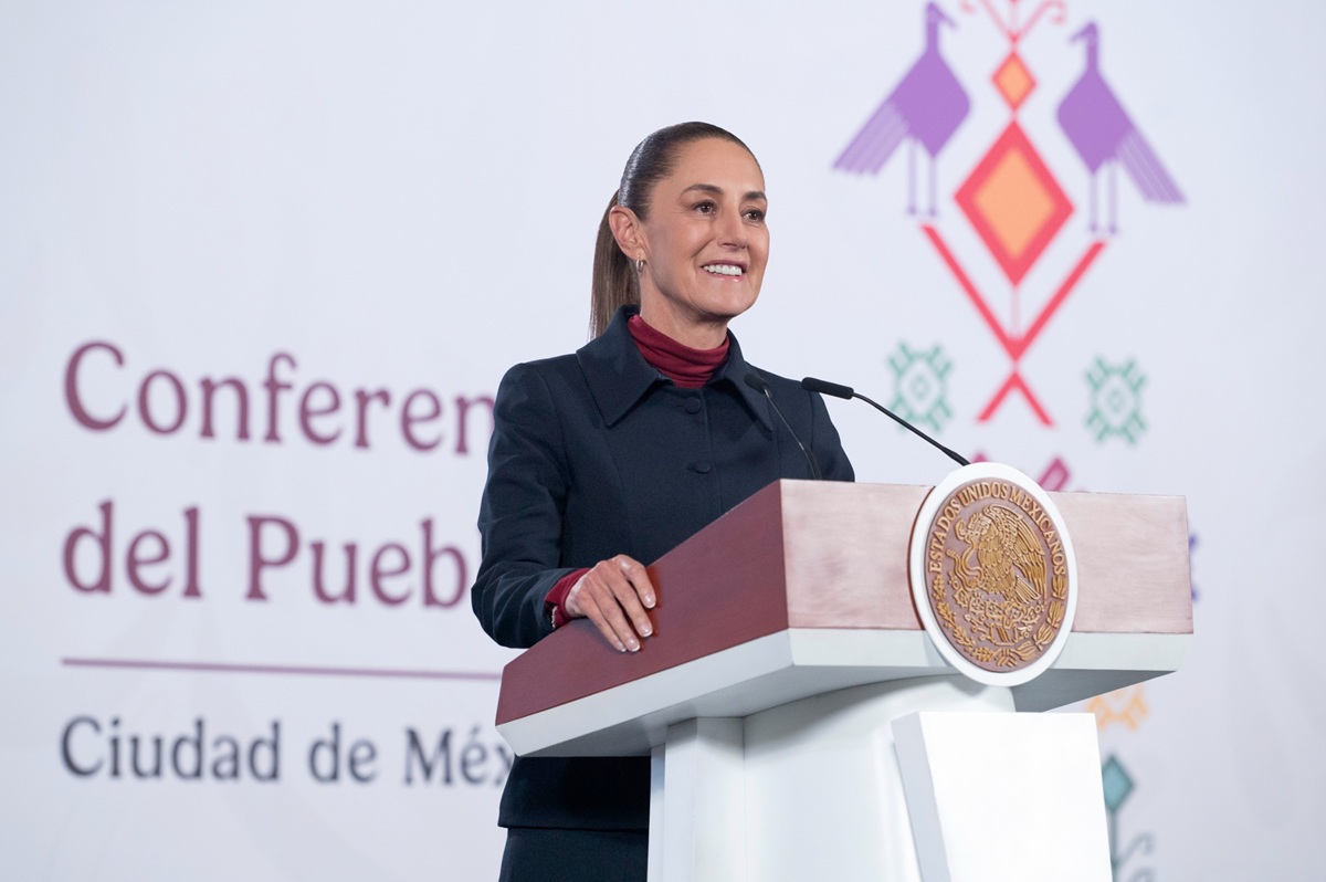 Claudia Sheinbaum en conferencia 'mañanera'