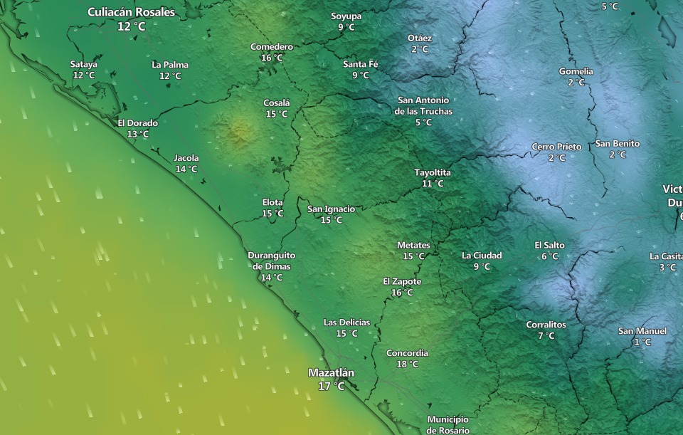 clima en sinaloa y mexico