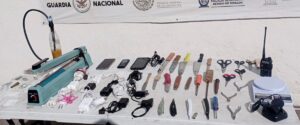 Aseguran droga y otros objetos ilícitos en penal de Aguaruto, en Culiacán