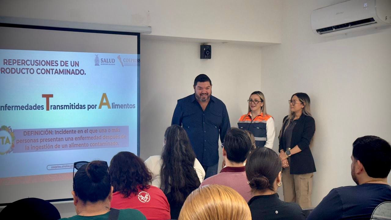 Coepriss capacita a emprendedores gastronómicos en Mazatlán