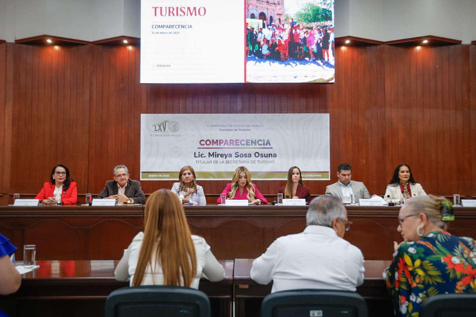 Mireya Sosa, secretaria de Turismo en Sinaloa, comparece ante el Congreso local