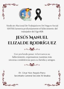 comunicado de autoridades y compañeros del doctor