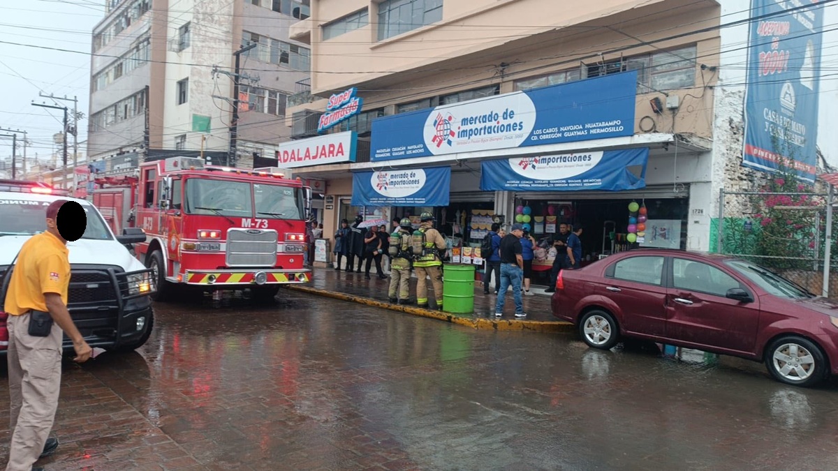 Conato de incendio en una tienda de Mazatlán